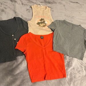 Lot of cropped tees